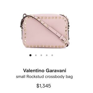Valentino Rockstud Camera Bag Pink / Rose